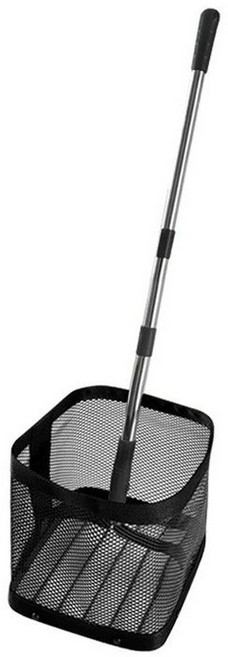 탁구공 수거기 바구니 그물 회수 롤러 뜰채 줍기 네트, 1개, 보강 블랙 단단한 그물망+삼성공 10개