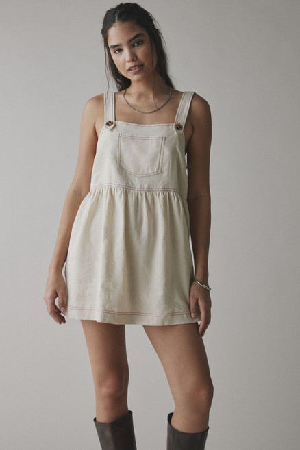 ReMADE By UO Made In LA EcoVero™ Linen Shortall Dress