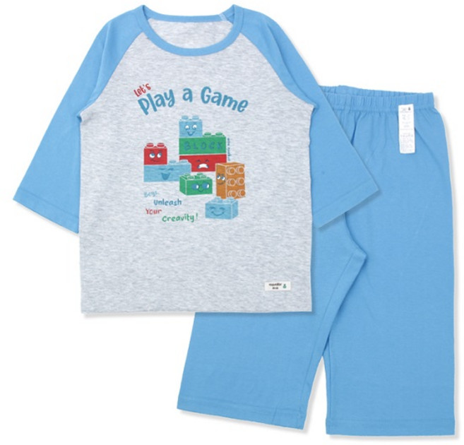 오가닉맘 블럭피스칠부아동내의(MISL7K05)