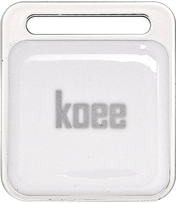 koee 防丟器 全球定位器, 1個, 一般款 - 方形白色