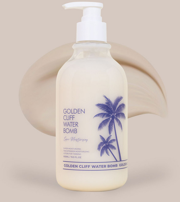 골든클리프 워터밤 보습 태닝로션 태닝전용 바디로션, 1개, 500ml