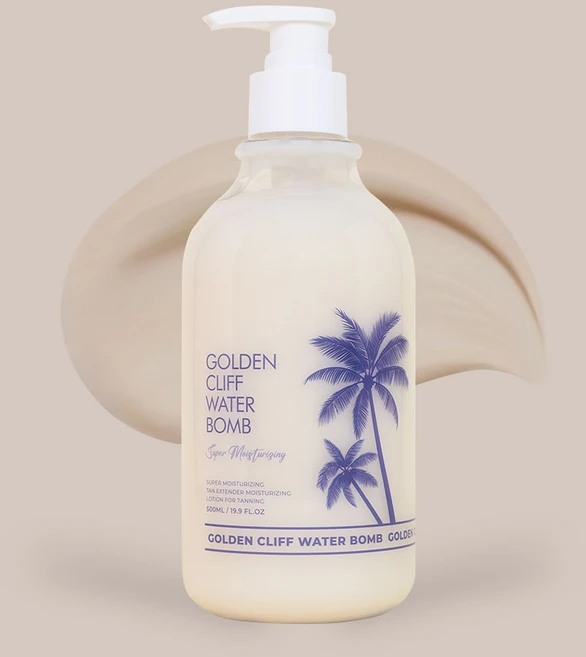 골든클리프 워터밤 보습 태닝로션 태닝전용 바디로션, 1개, 500ml - 쿠팡