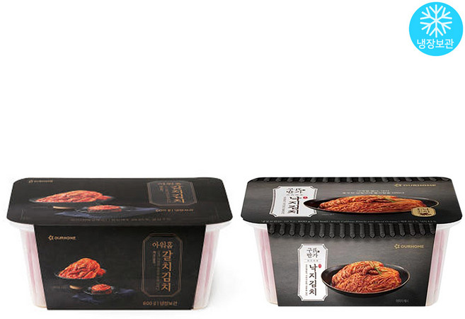 아워홈 구씨반가 갈치김치 800g + 낙지김치 800g 총2개 / 냉장 국산 포기김치