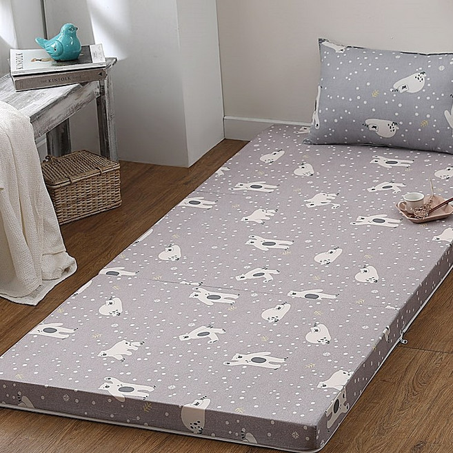 조은집 탄탄하고 편안한 3단 접이식매트리스 1인용 토퍼 HR통스폰지 펜션 호텔 기숙사 원룸 차박매트