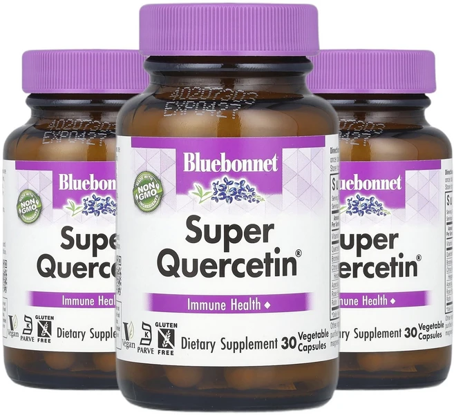 블루보넷뉴트리션 Super 퀘르세틴 Quercetin 베지 캡슐 30정 2+1, 3개 - 쿠팡