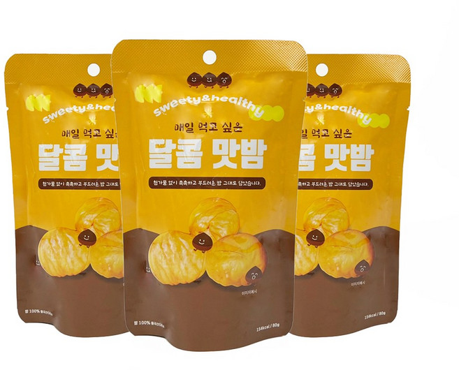 [매먹밤] 매일 먹고 싶은 달콤 맛밤, 80g, 20개
