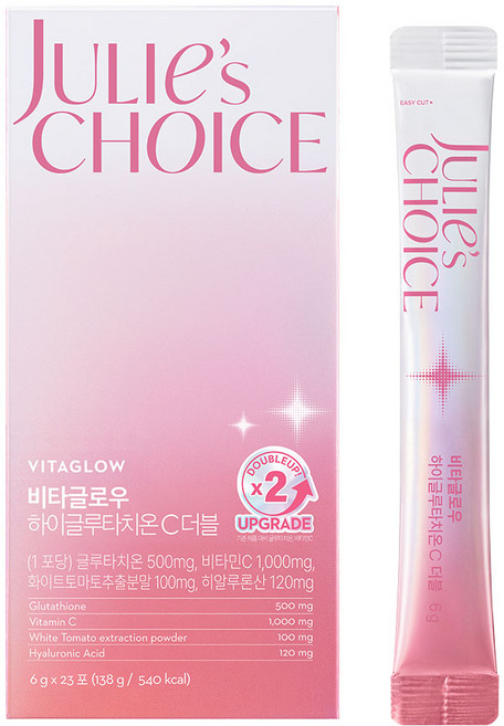 줄리스초이스 비타글로우 하이글루타치온C 더블 23포 X 1박스, 1개, 23회분