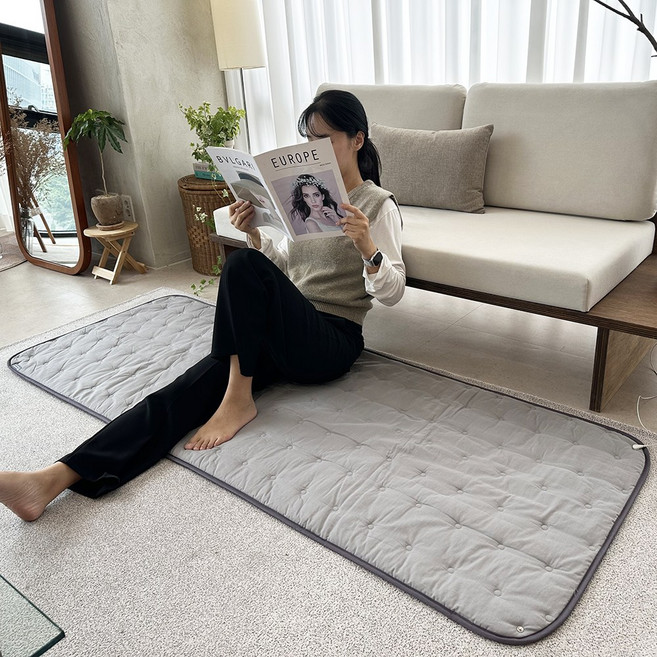 안전저항 어싱매트 은사28줄+면-쇼파 75x200cm 전자파차단 어싱패드 쉴드그린