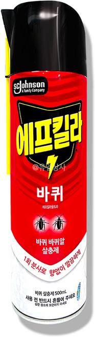에프킬라 에어로솔 바퀴살충제 500ml 울트라 x 3개 / 스프레이 살충제 파리 파리모기살충제 모기약 파리, 1개입