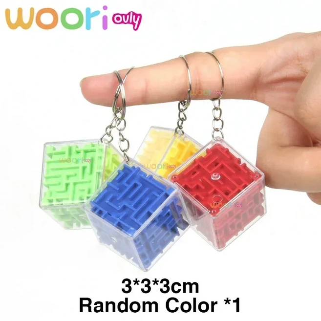 1-3Pcs 3D 미로 큐브 투명 매직 퍼즐 속도 일치 안티 스트레스 장난감 롤링 볼 게임 어른 교육, 08 MIni Cube x1