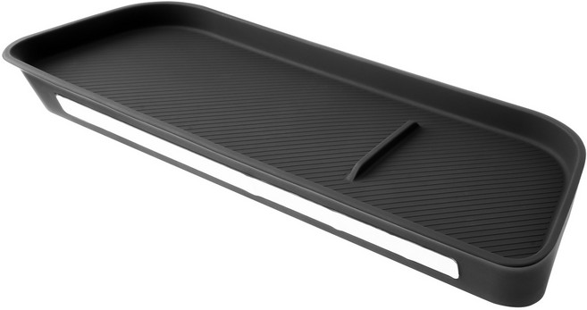 RUIYA EV3 호환전용 네비게이션 뒷면 수납박스 무선충전 패드 컵홀더 콘솔 하단 수납함, 실리콘 내비게이션 뒷면 수납함