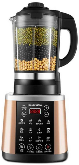 히팅 블렌더 파벽기 멀티 조리기 가열식 믹서 저소음, 리치레드탑구성-스마트음성+눌러붙음방지바닥