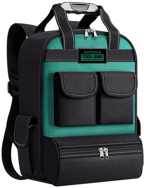 슈툴스 17인치 그린 클래식 대용량 다용도 공구백팩 신제품, 1개