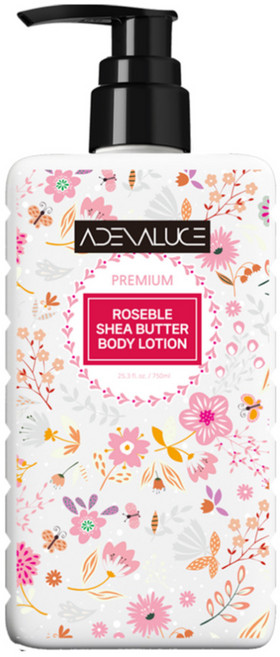 아데나루체 프리미엄 로즈블 시어버터 대용량 바디로션, 1개, 750ml