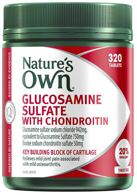 Nature's Own Glucosamine Sulfate With Chondroitin 320 Tablets, 1개, 320정, 320정