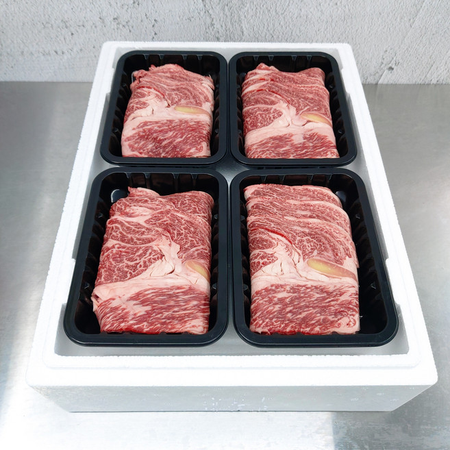 신규출시 암소한우 얇은구이용 등심 구이 불고기 샤브샤브, 8개, 암소등심 1인분 180g