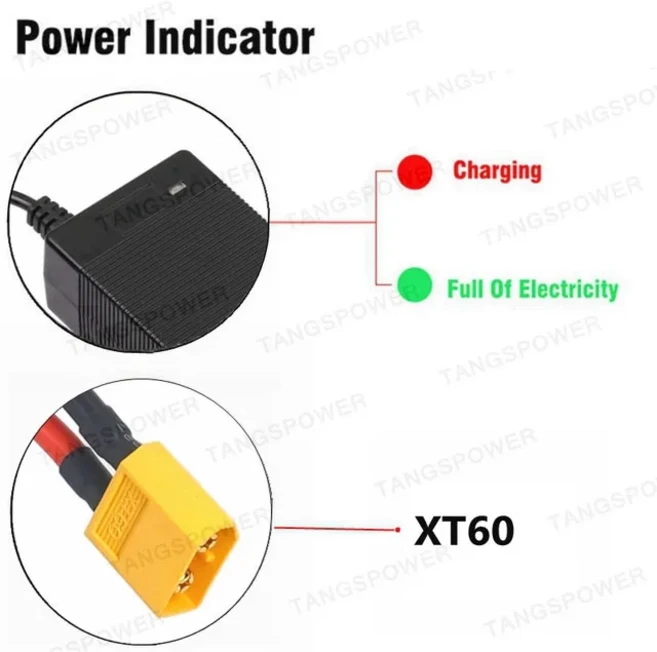 36V 10S 리튬 이온 배터리 팩용 42V 2A 충전기 고속 XT60-XT90-클립 커넥터 공구, 03 KR, 01 XT60