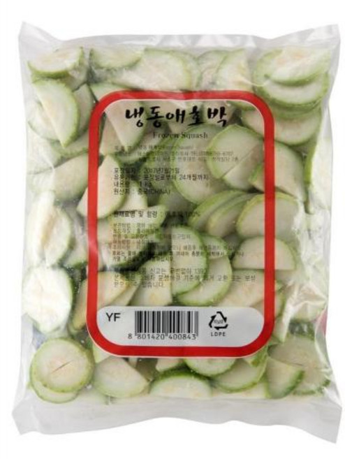 애호박 냉동 반달, 1개, 1kg