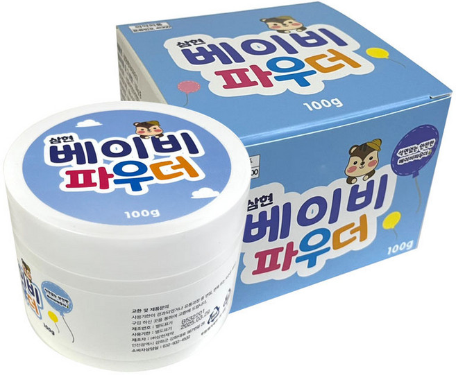 토닥 베이비파우더, 100g, 2개