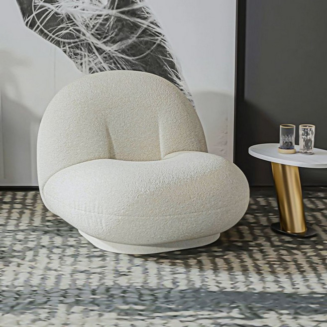 파샤 1인용 소파 패브릭 패브릭 폴랑 라운지 온리픽, 뚱뚱한백인