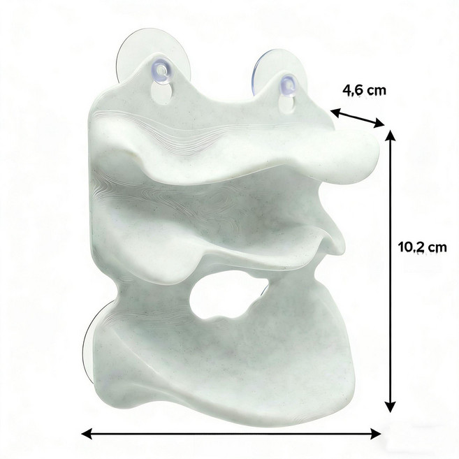 진심글로벌 다흰도마뱀선반 도마뱀 선반 조명, 마블화이트 소형, 1개, 1g