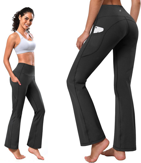 리플렉스 사이드 포켓 부츠컷 나팔바지 레깅스 숏기장 A04