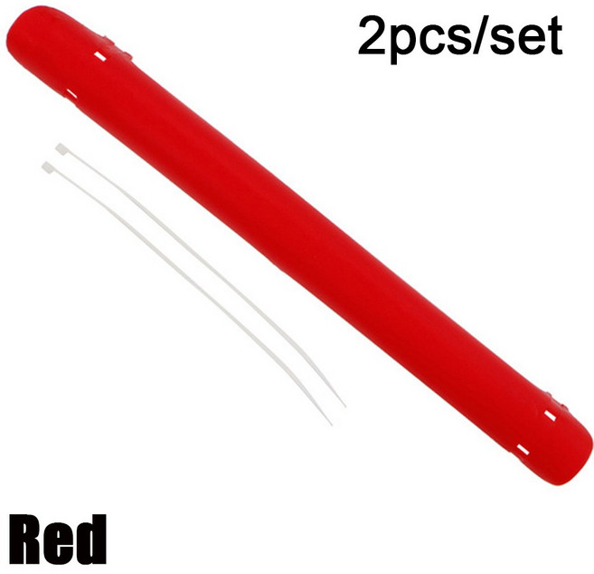 자전거 포스트 보호대 커버 가드 여러 가지 빛깔의 플라스틱 라이딩 부품 스틱 프레임 체인 보호 세트당 2, 02 red