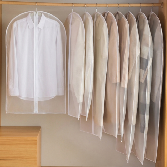 보니츠 반투명 지퍼형 옷커버, 1세트, 5개입