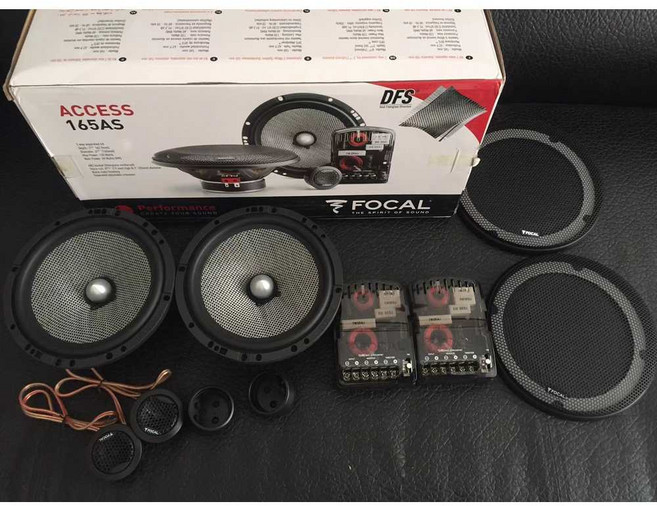 Focal 자동차 오디오 스피커 순정 교체용 165AS 165AC, 165 AS(앞문 듀얼 세트)