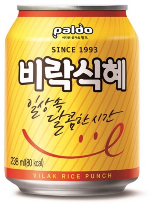 이젠서진 팔도 비락식혜 238ml 24개 안전한 두꺼운 박스포장