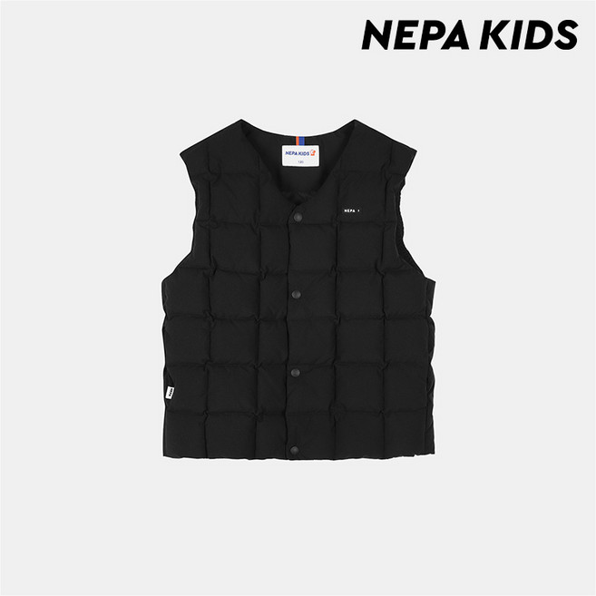 (키즈)사각퀼팅 덕다운 베스트_KLF2004_C01