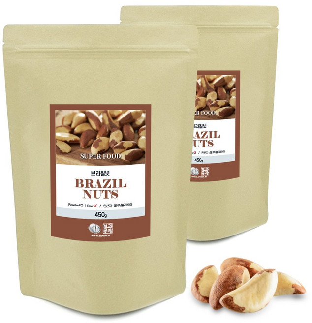 [특가구성] 햇 브라질너트 페루산 A등급 MD 최신통관 (파격행사), 450g, 2개