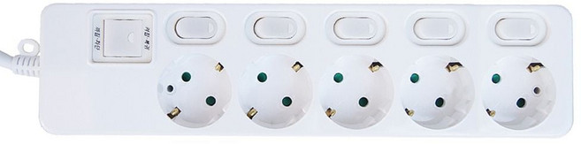 신성전기산업 다조아 멀티탭 5구 개별 1.5M 1EA, 1개