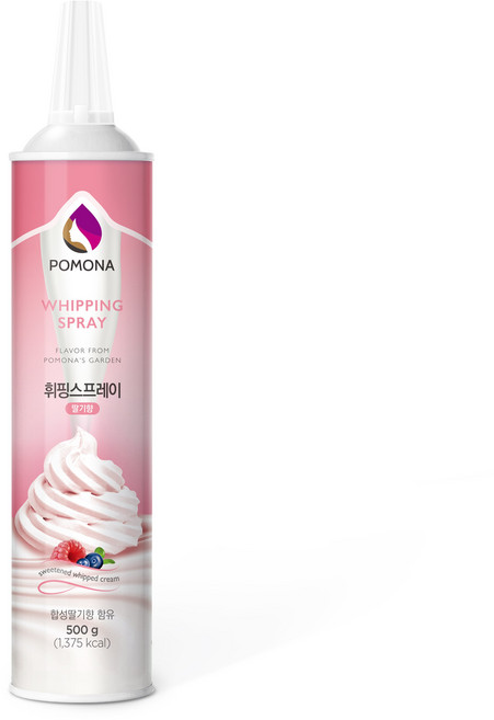포모나 휘핑스프레이 딸기향 500g, 4개