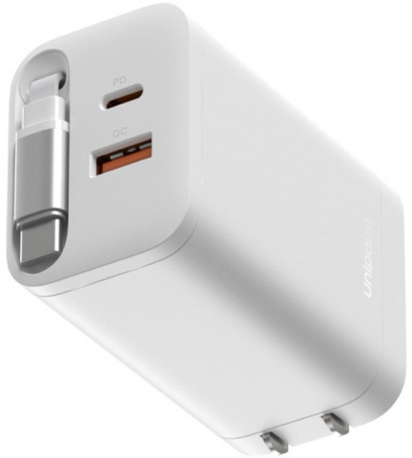 Unipapa 67W 有序收線快充頭, 白色,67W有序收線快充頭, 1個