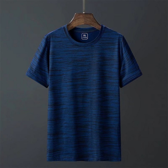 L-8XL 大尺碼排汗衫短袖 冰絲T恤 男 涼感衣 速乾衣 圓領透氣運動上衣