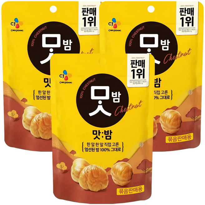 CJ 맛밤, 60g, 3개