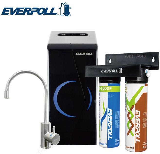 EVERPOLL EP168 廚下型雙溫無壓飲水機 搭配 DCP-3000HA 經典複合淨水器