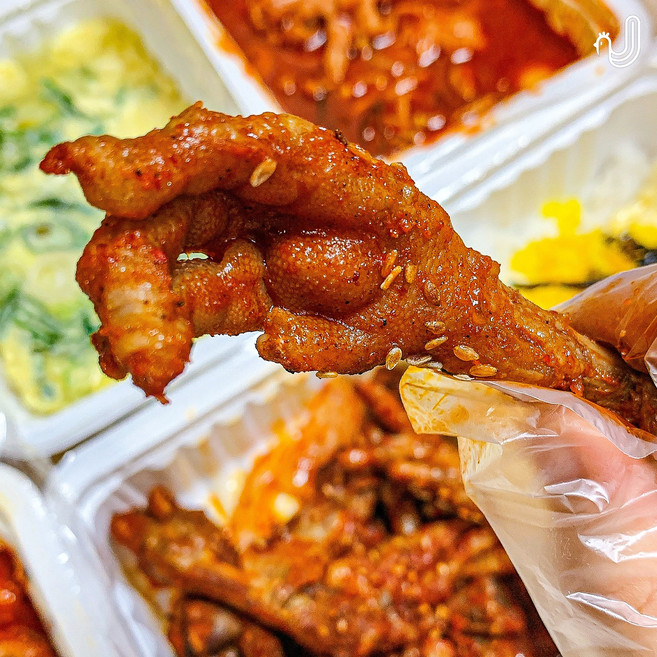 숯불 직화 통뼈 닭발(국내산), 500g, 1개