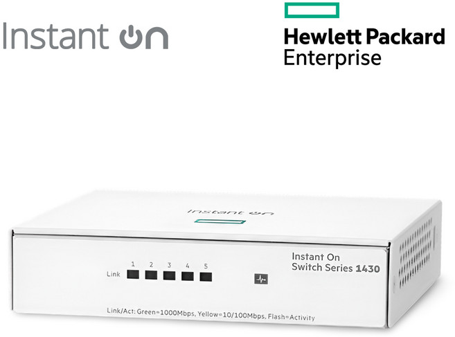 HPE Networking Instant On 1430 5G [비관리형/1Gbps 5Port] 모델명 R8R44A