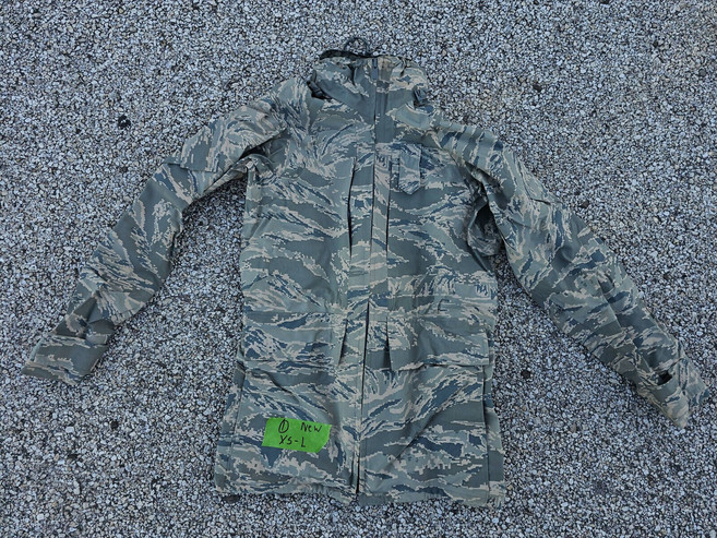 US MILITARY TEXTILE CONTRACTOR USGI ABU 공군 USAF CAP APECS 고어텍스 파카 콜드 웨트 재킷 X SMALL LONG