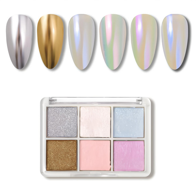 마켓감성 네일 우르르 믹스 파우더 6종 세트, 1개, 타입 2