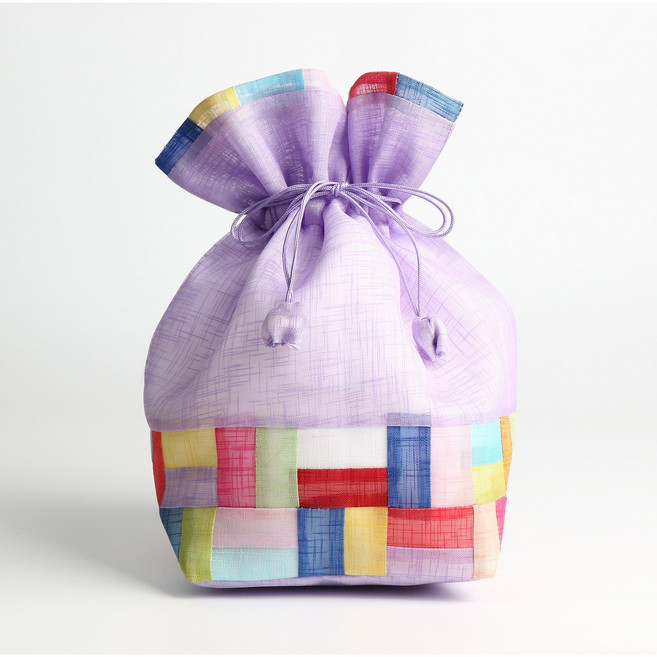 율아시아 모시 미니 복주머니 공주머니 사탕주머니, 대 x 1개(랜덤발송)