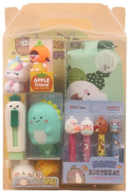 에버리빙 몰랑이와스퀴시친구들 문구세트 베스트 구성 남아 선물세트