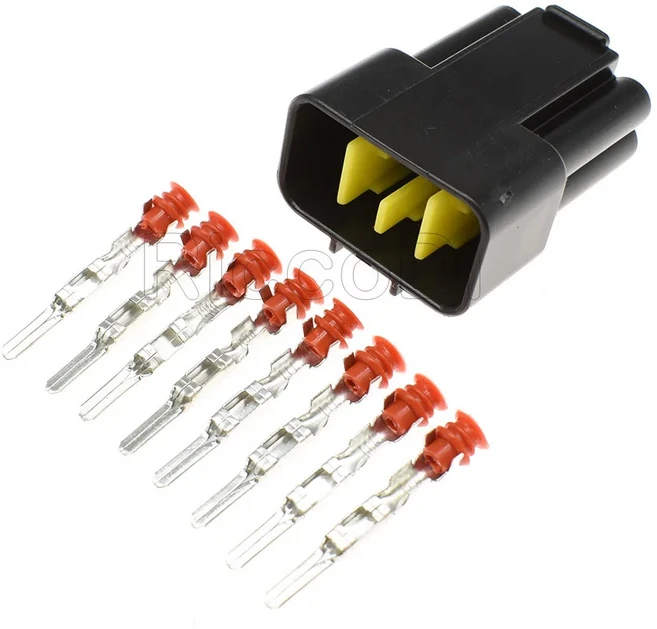 1-20 키트 22 핀 여성 남성 오디오 네비게이션 백미러 커넥터 (터미널 포함) 7283-4578, 03 5Sets, 01 Male set