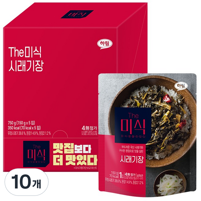 더미식 시래기장 덮밥소스, 150g, 10개