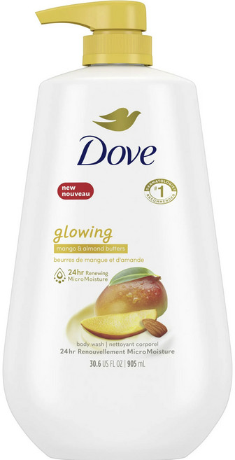 도브 그로잉 망고 & 아몬드 바디 워시, 905ml, 1개
