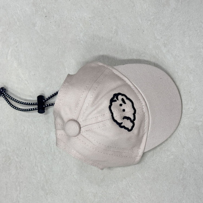 狗狗戶外遮陽棒球帽 寵物百搭可愛遮陽帽, 1個, 寵物帽【米色】18.5cm*12cm（參考頭圍）30-36cm
