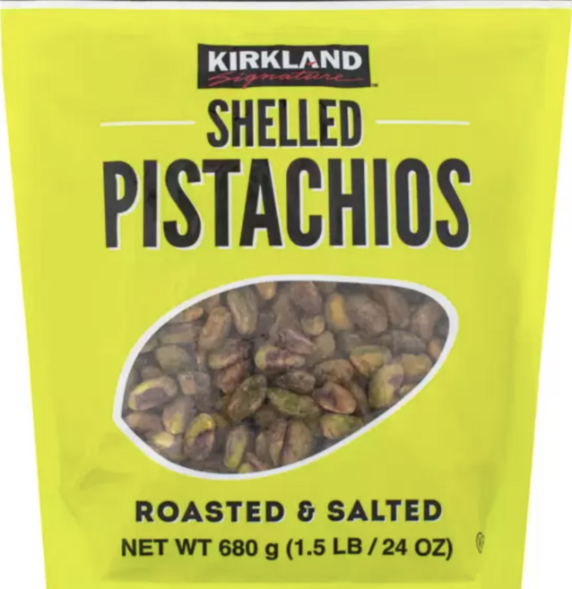 KIRKLAND Signature 科克蘭 鹽烤開心果核仁, 680g, 1個