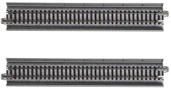 KATON 게이지 단선 고가 직선 선로 186mm 2개입 20-410 철도모형용품